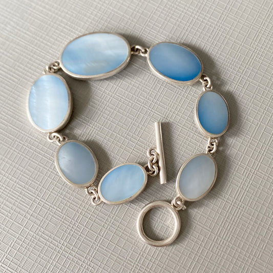 BLUE MOON ENGRAVED TOGGLE bracelet