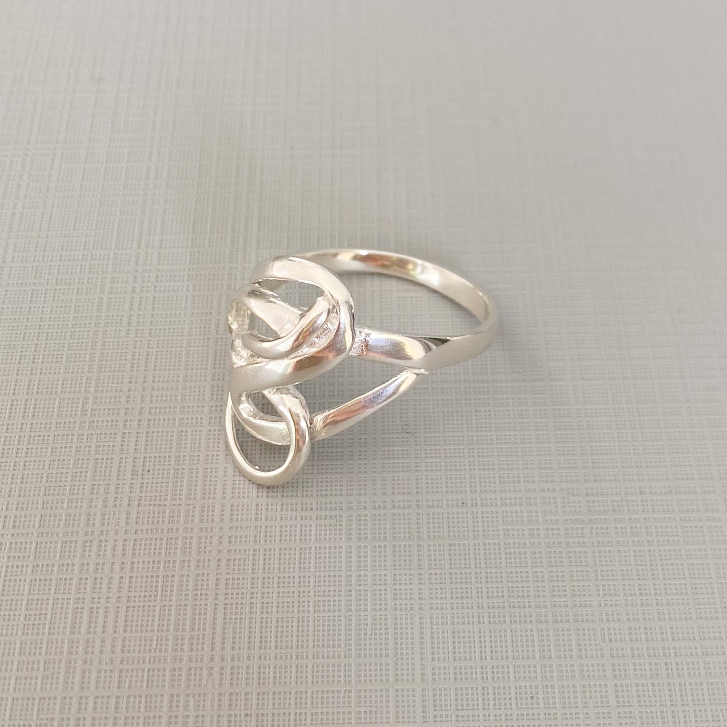 SILVER OVERLAP ring